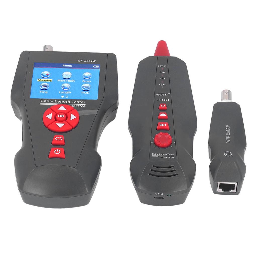 Network Cable Tester Anti Interference Noise Free PING POE Test RJ45 RJ11 BNC Metal Cable Line Finder