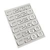 LWC1  3D ABS Chrome Car Trunk Letters Sticker For  C Class C180 C200 C220 C300 C320 C350 C400 C43 AMG Logo Emblem Sticker Accessories
