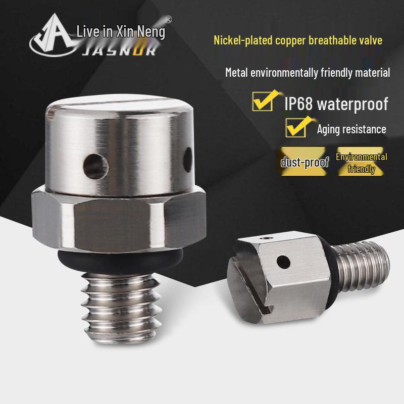 Metal Waterproof M5/M6 Breathable Pressure Relief Valve for Electrical Appliances