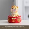 Cat Ornament Plate,Cute Resin Kitten Incense Holder Bracket,Tide Play Line Incense Plug,Indoor Tea Room Aromatherapy Stove