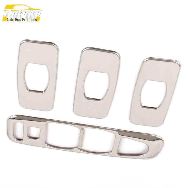 Bestune X80 Glass Lift Decorative Frame - Stainless Steel Window Armrest Switch Button Sequin Accessory