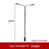 Luminous Double Arm C-Type Street Lamp for Model Sand Table