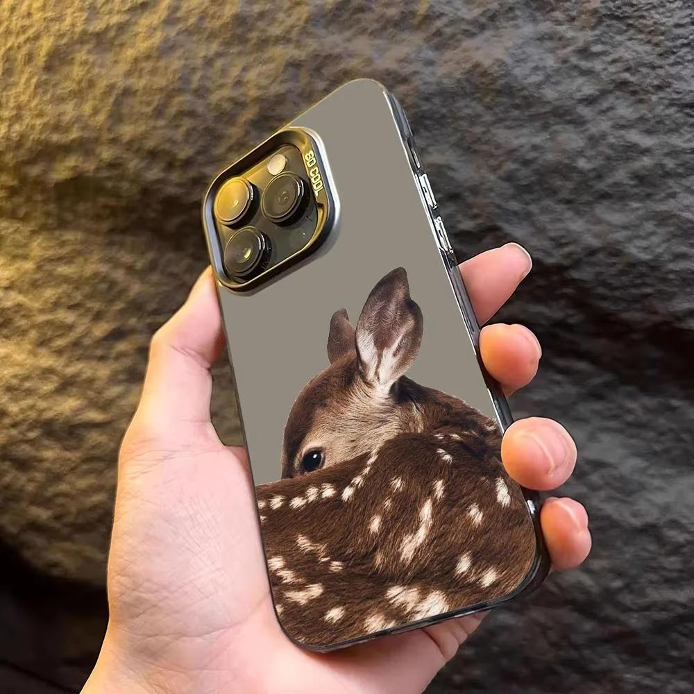 Deer Design Pattern Phone Case For Samsung Galaxy S23 S24 S25 Ultra S22 S21 S20 Plus FE A15 A35 A54 A55 5G Hard Matte Cover