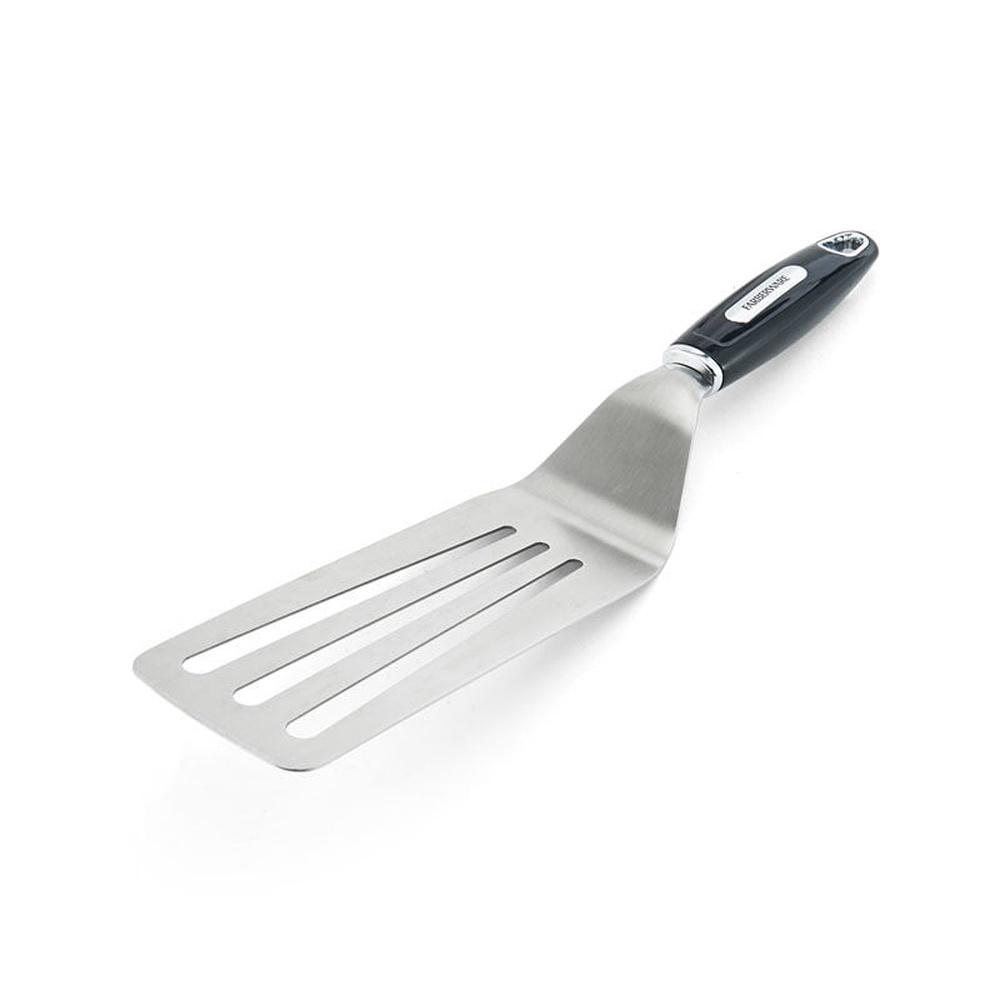 Oversized Stainless Steel Turner Spatula Professional Kitchen Tool Heat Resistant Slotted Head Dishwasher Safe Cooking Utensil