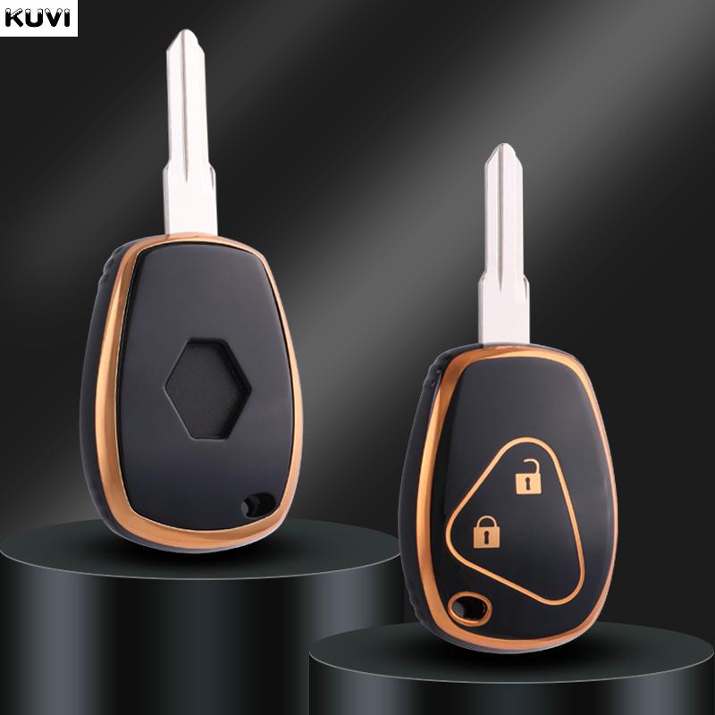 2 Buttons New Tpu Remote Key Fob Case Cover For Renault Megane Modus Espace Laguna Duster Logan Dacia Sandero Fluence Clio Kango