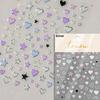 1 piece  5D silver nail stickers metal mini star nail art stickers high quality exquisite decals self-adhesive nail art stickers