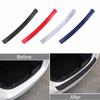 3D Carbon Fiber Car Rear Bumper Protector Strip, Anti-Scratch Anti-Kick Guard Film, Automotive Exterior Decal Sticker