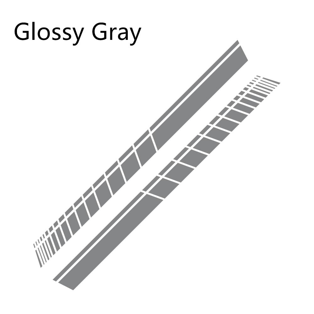 2pcs Car Side Skirt Sticker Long Stripe Auto Vinyl Film Wrap Stickers Tuning Universal Shelter Scratches DIY Car Accessories