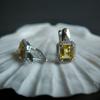Silver Earrings with Nano Citrine (2189923)