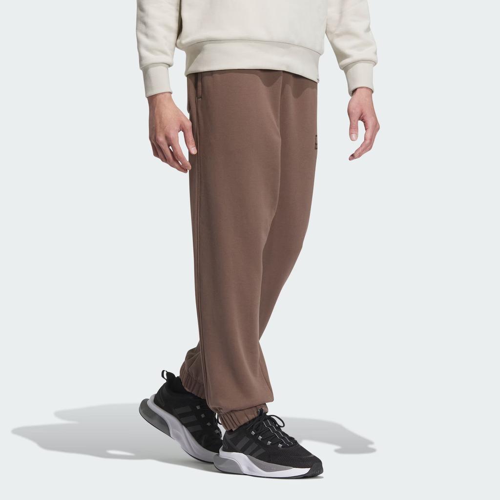 Adidas Verbiage Joggers With Cuffed Ankles Men Bottoms Deep-Earth-Brown IS7425