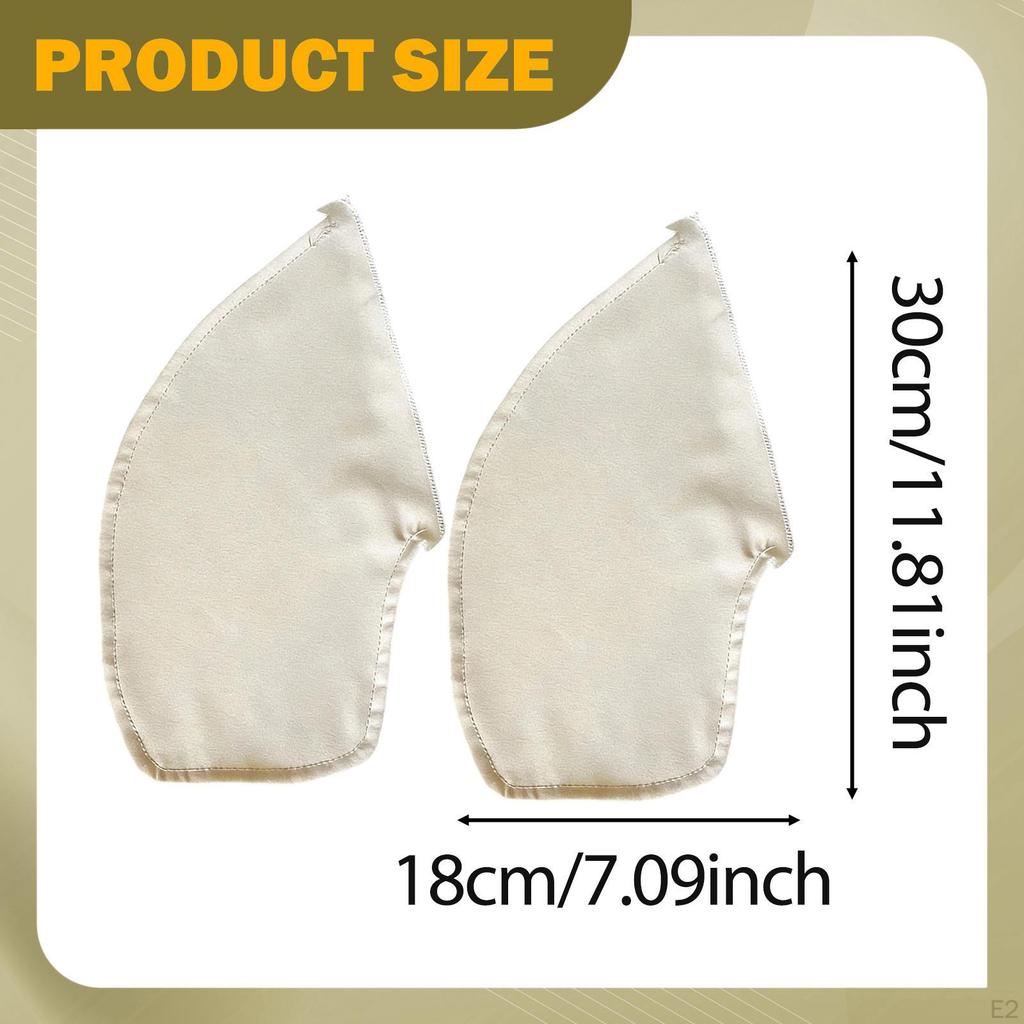 2x Sew in Side Pocket Replacement Travel Security Pouch Large Coat Inside for Sweatshirts