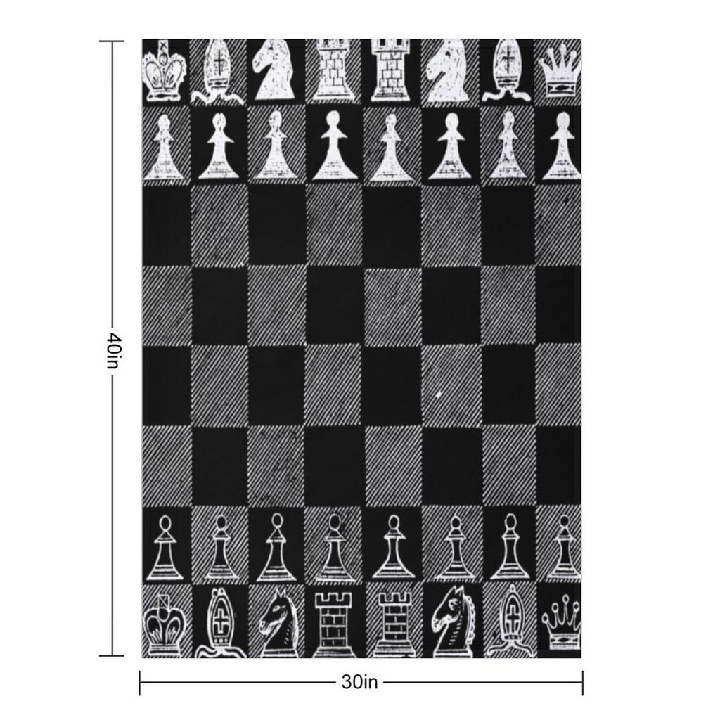 Chess Fan, Chess Player, Grand Master of Chess - White Throw Blanket for sofa Quilt Furrys Plush Blankets