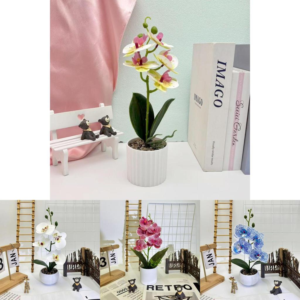 Butterfly Orchid Faux Plant With 3d Printing Technique For Indoor Home Decoration And Photography