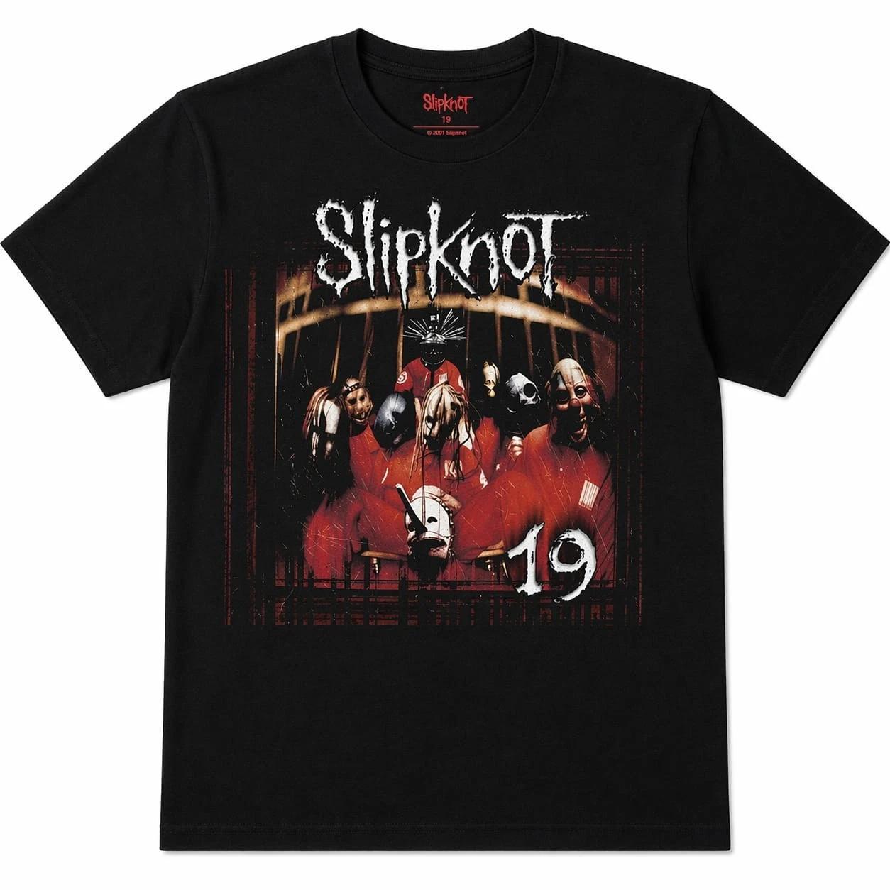 Official Slipknot Debut Album - 19 Years Black Alt Emo Goth Kids T-Shirt S
