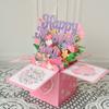 Floral Bouquet Mother's Day Cards Cardstock Thank You Card Mother's Gift  Invitations Cards