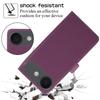 Crossbody Wallet Case for iPhone 17 Pro Max/Air, PU Leather Flip Cover with Card Slots, Kickstand Folio, Wrist Strap Lanyard
