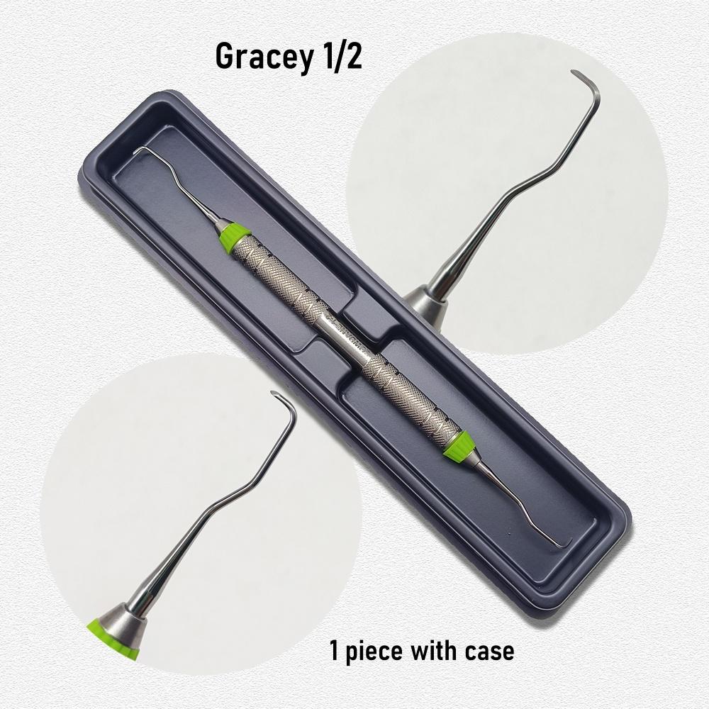 1 stk Høykvalitets Dental Gracey kuretter Periodontal skaler Rustfritt stål Periodontale benkuretter Perio