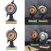 Stylish Book Inspired Clock Decor Resin Globe Ornament Perfect for Home Office Christmas Gifts