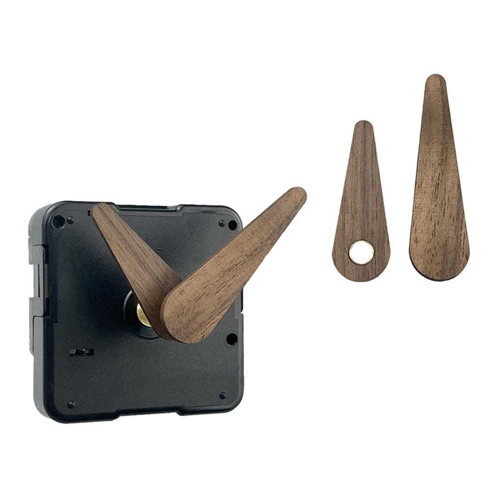 DIY Tichý Quartzový Nástenný Hodinový Strojček s Drevenými Ručičkami pre Kreatívnu Domácu Dekoráciu Hodinový Strojček pre 8-10mm Panel