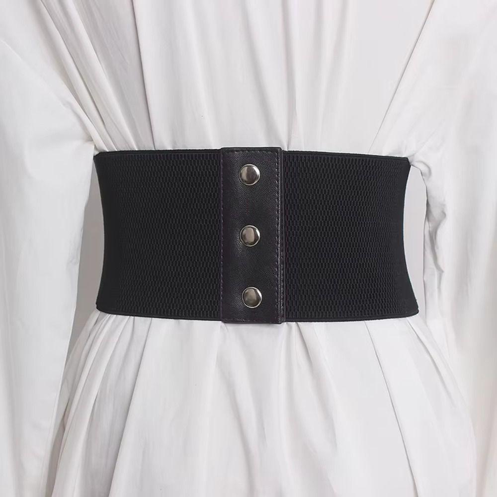 High Waist Plus Size  Cummerbunds PU Leather Wide Waist Belt Personality Female Waistband  Corset