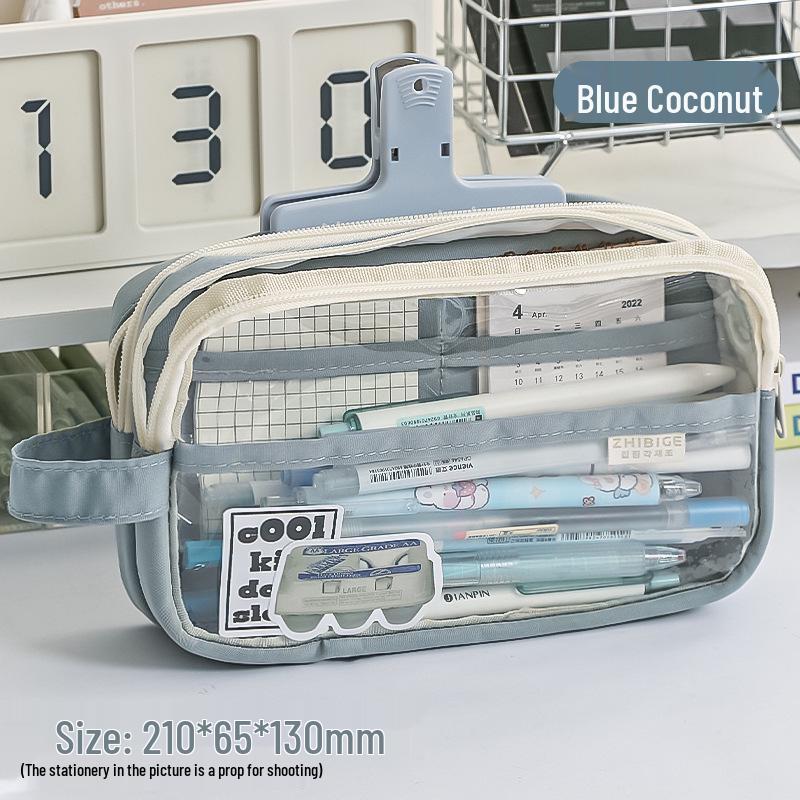 Cute Cheese Pencil Case: High Capacity, Multi-layer Stationery Bag for Students