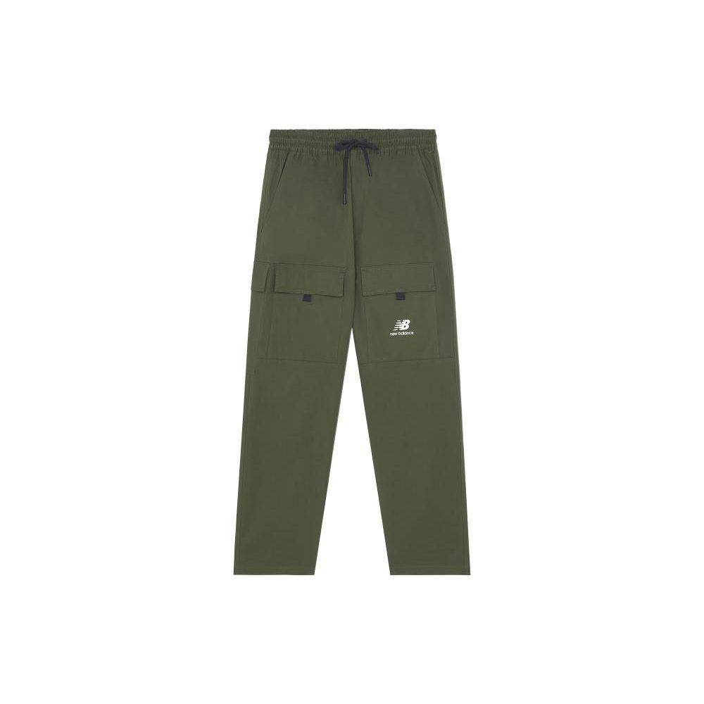 New Balance Knitted Sweatpants Men's Army Green Moderate Cargo Pants AMP13396-ECL