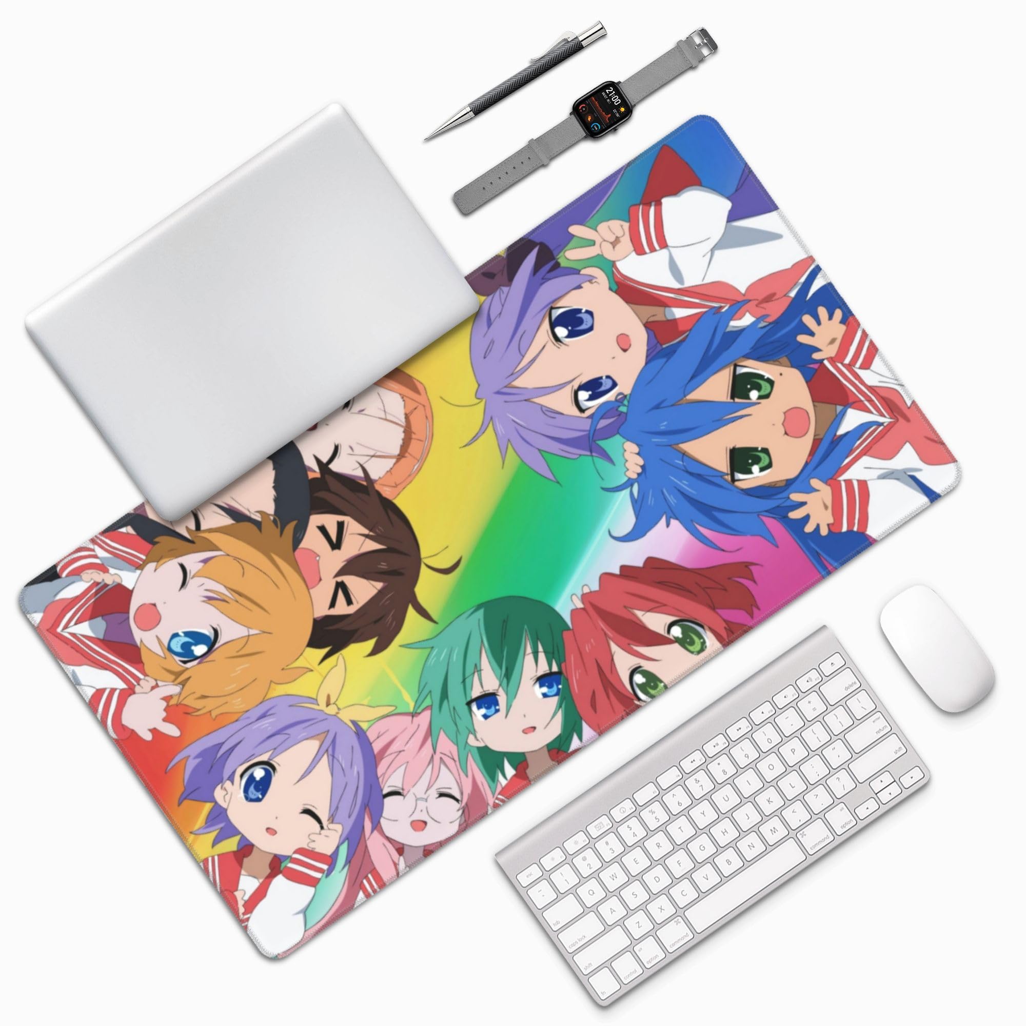 

ZHIBUJIANG Gaming Mouse Large Mouse Compatible with Keyboards and Blue Pad, Pad, Laptops, (Lucky Star)