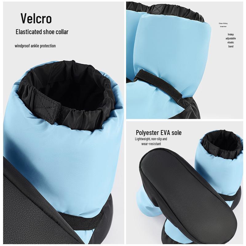 Women's Winter Dance Ankle Boots - Warm Cotton-Padded Ballet Shoes with Soft Sole