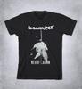 Vintage Discharge Band Never Again Cotton Black Mens Black Tshirt  New Spring/Summer Arrivals Regular Fit Casual