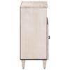 Sideboard with Storage White 60 x 33.5 x 75 cm Solid Mango Wood