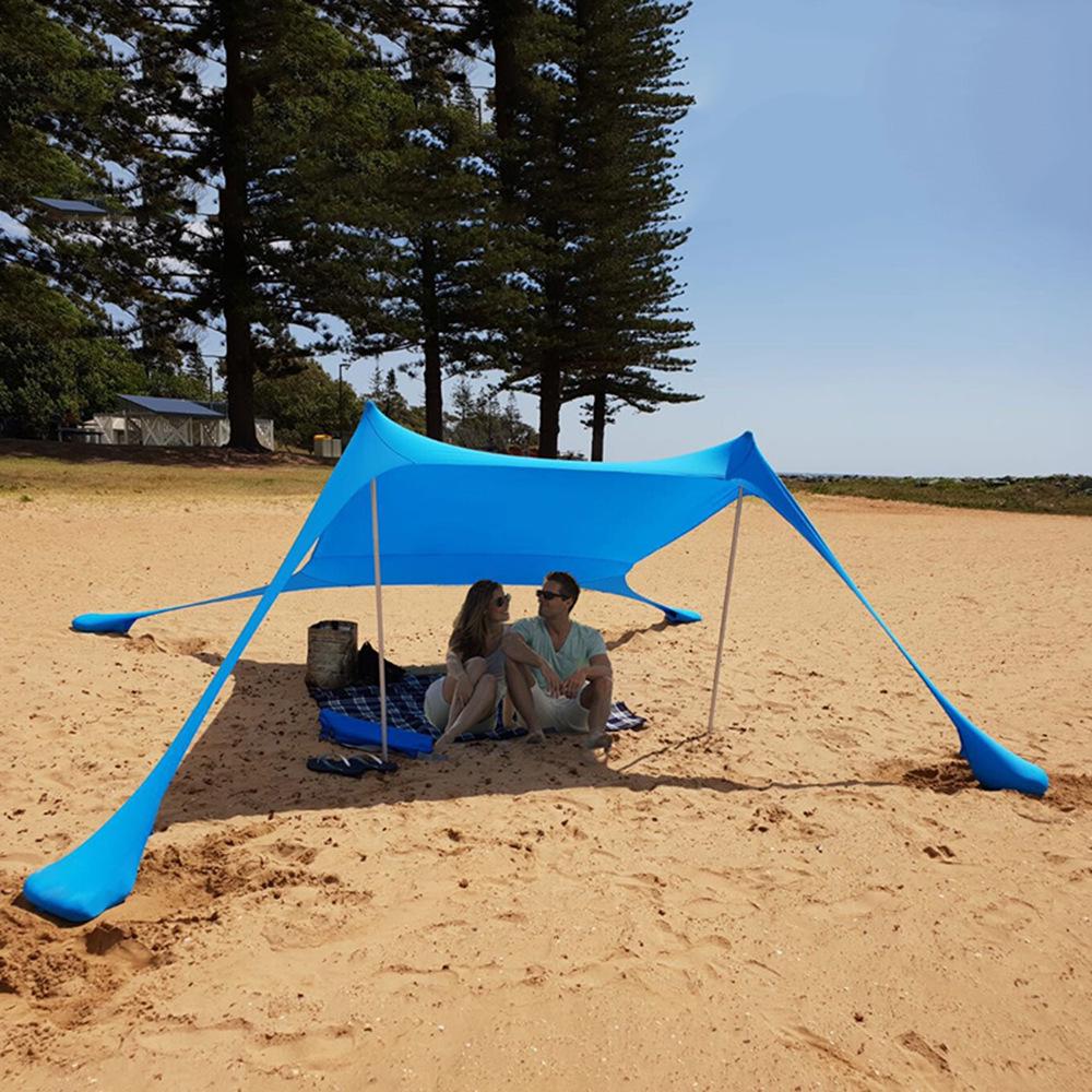 Portable Outdoor Sunshade Canopy: Beach Tent & Cooling Shelter for Camping & Fishing
