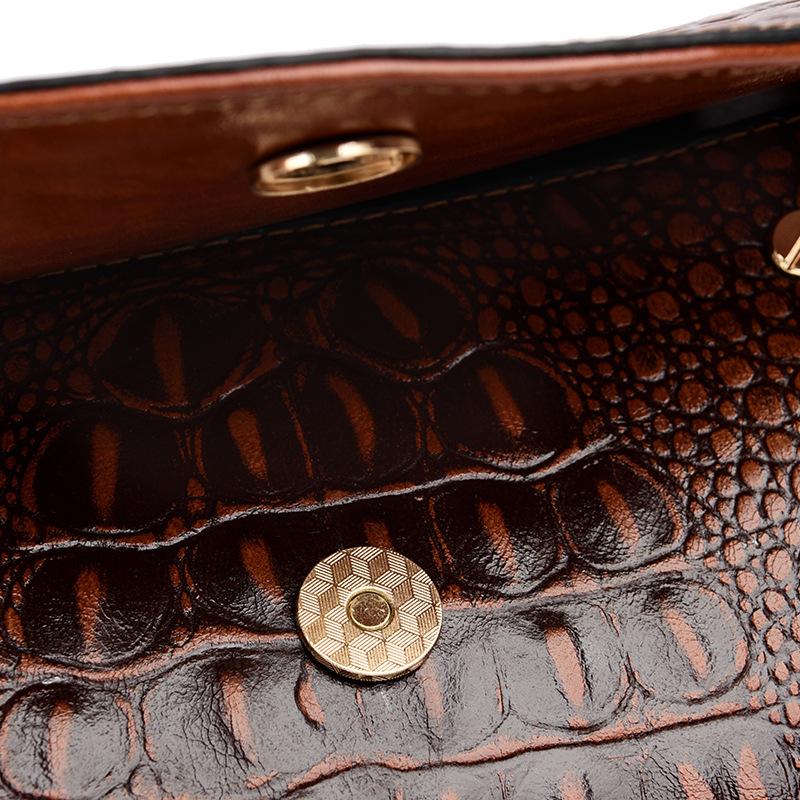 Sac à bandoulière pour femme, nouvelle mode européenne et américaine, motif crocodile, grande capacité, sac à bandoulière pour femme