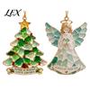 Coastal Style Holiday Decor 2Pcs Sea Glass Christmas Ornament, Seaglass Heart Bird Angel Tree Star Decorative Acrylic Pendants Snowman Pendant,