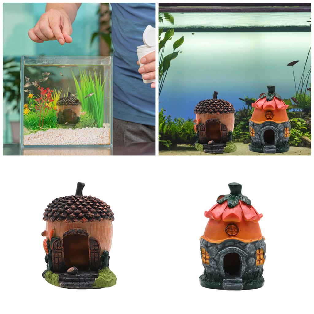 Aquariums Landscape House Resin Aquariums Decorations Art Crafts Terrarium Habitat Ornaments Photo Props