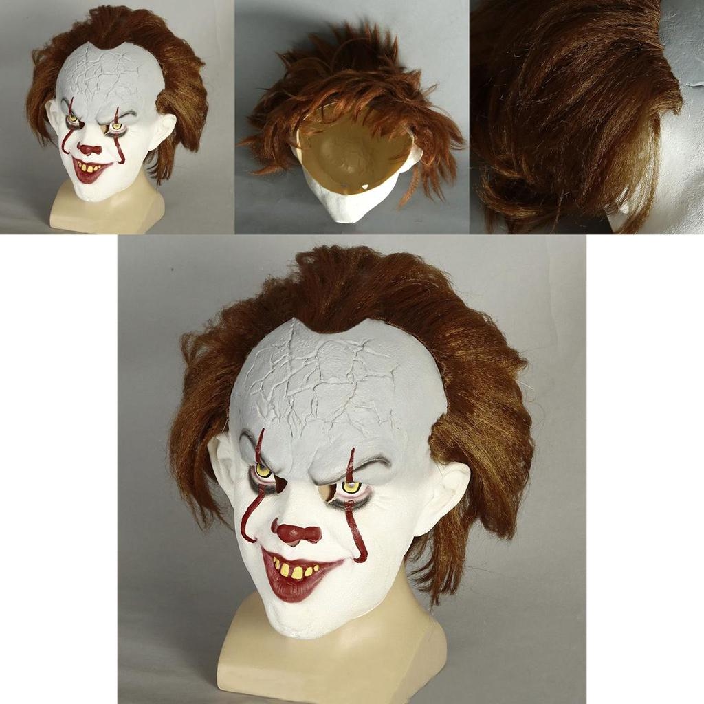 Authentische Stephen King's Es Pennywise Latexmaske Perfekt für Halloween Cosplay Events