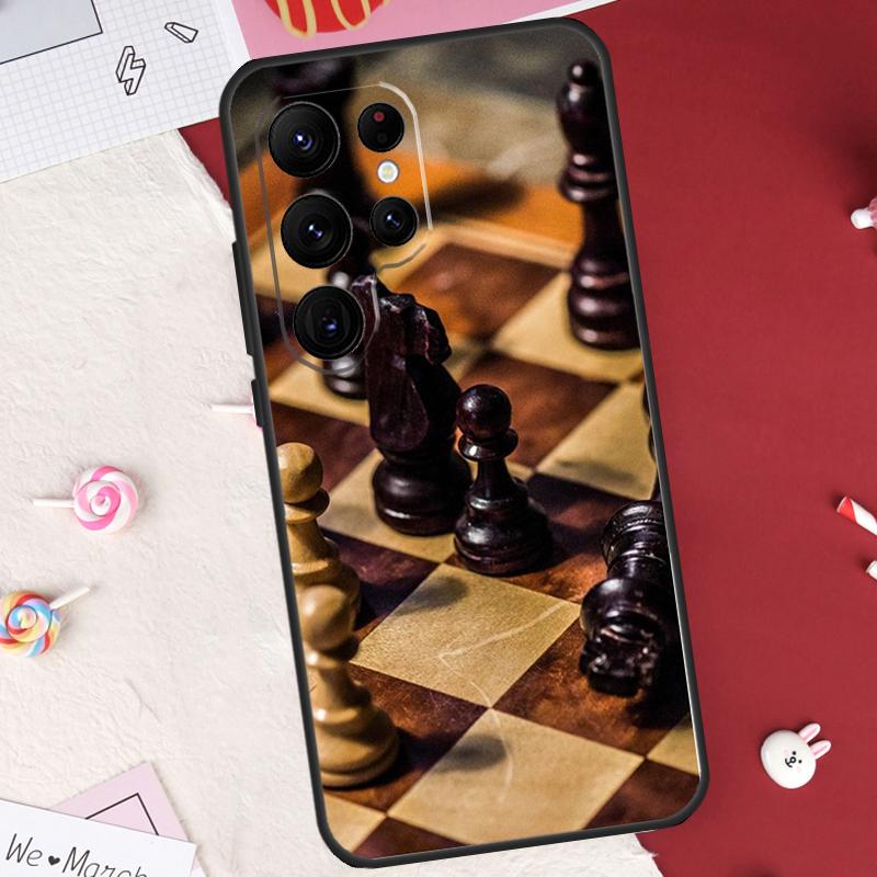 Chess Case For Samsung Galaxy S24 FE S20 FE S21 S22 S23 S25 S26 Ultra S10 Plus S25 FE Cover Shell