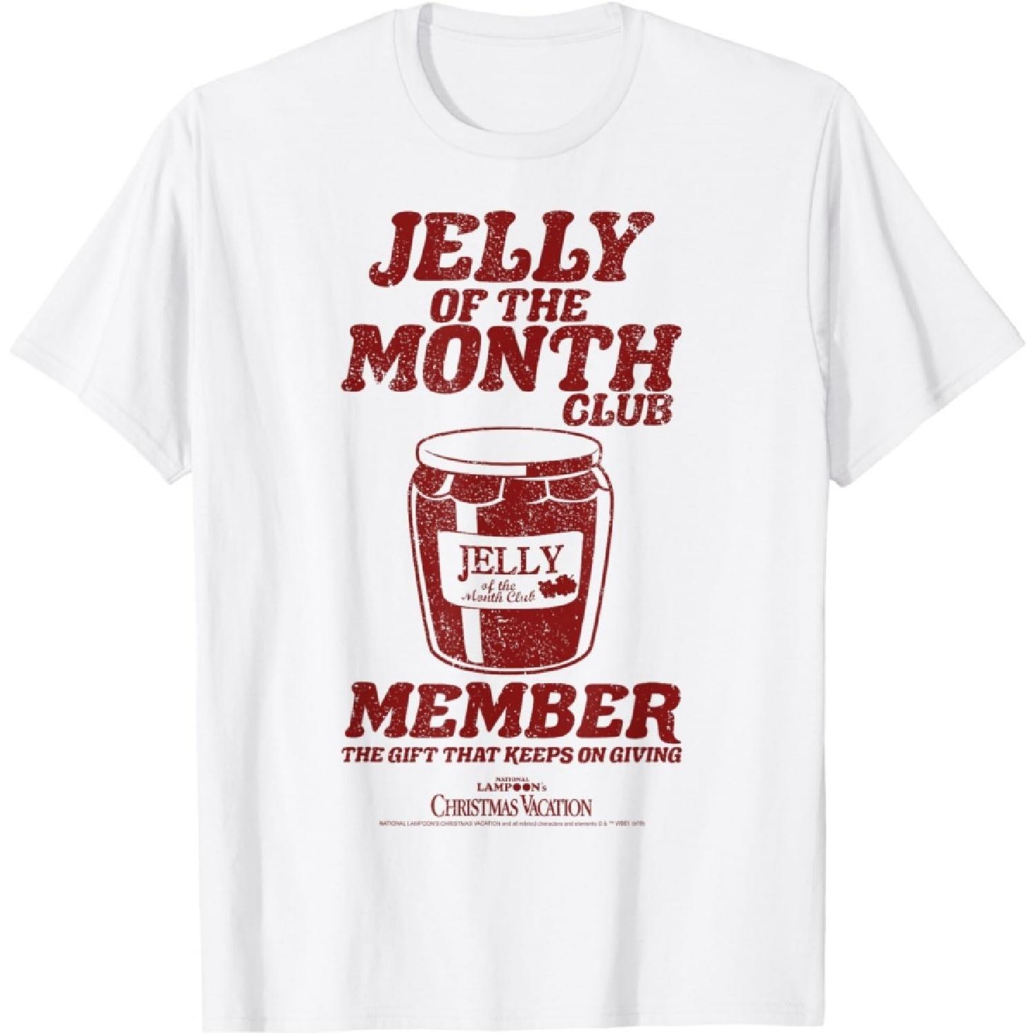 National Lampoon s Christmas Vacation Jelly Of The Month Short Sleeve T-Shirt XXXXXL белый