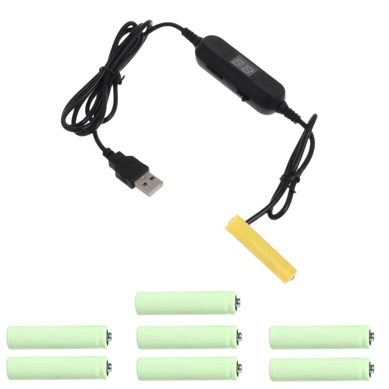 

1.2M USB to 1.5V-12V LR03 AAA Battery Eliminator for Clock Remote Thermometer Hygrometer Calculator Electric Toy LED 1