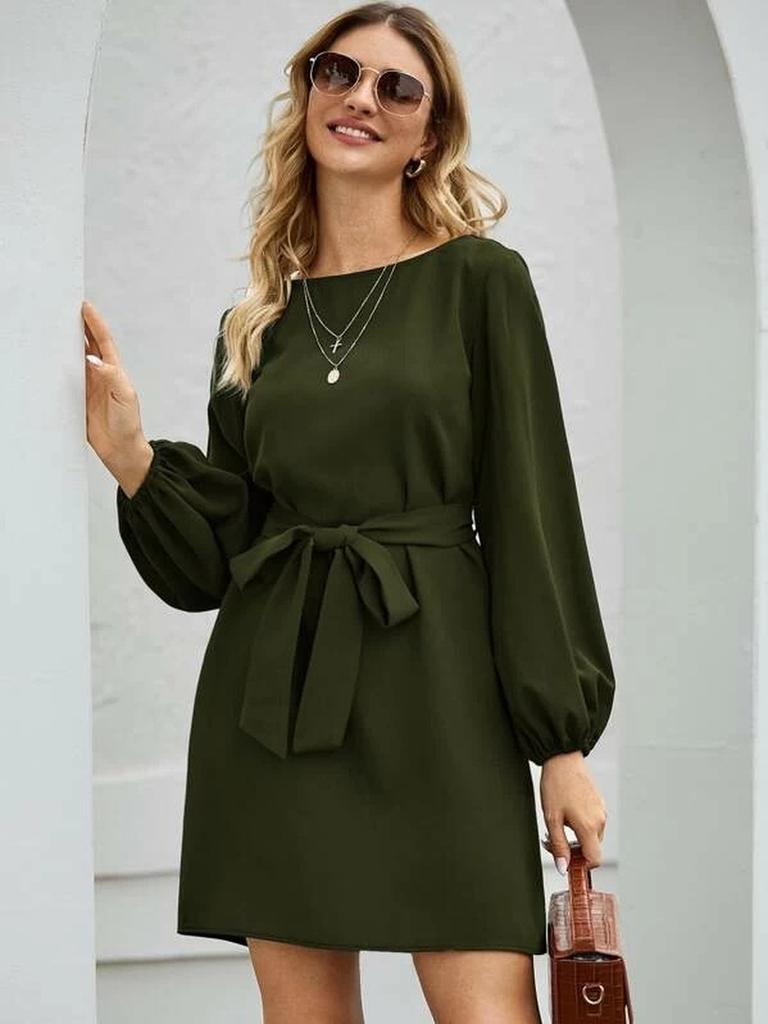 New Style Long Sleeve Slim Fit Bodycon Dress for Women Bodycon Dress,long Sleeve Dress,high Waist