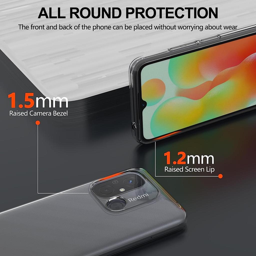 Ultra tenké křišťálové měkké pouzdro Průhledný průhledný kryt telefonu pro Redmi 13C 12 12C Note 12s 12 Pro+ 4G 5G POCO C65 X5 F5 Pro