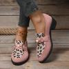 Fashion Autumn New Coarse Heel Shoes Women's Fashion Round Head Suede Metal Buckle Soft Sole Non-slip Low-top Shoes