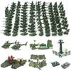 100 Stück/Set Plastik Spielzeugsoldaten Figuren 12 Posen Geschenk Spielzeug Modell Actionfigur Spielzeug Für Kinder Jungen