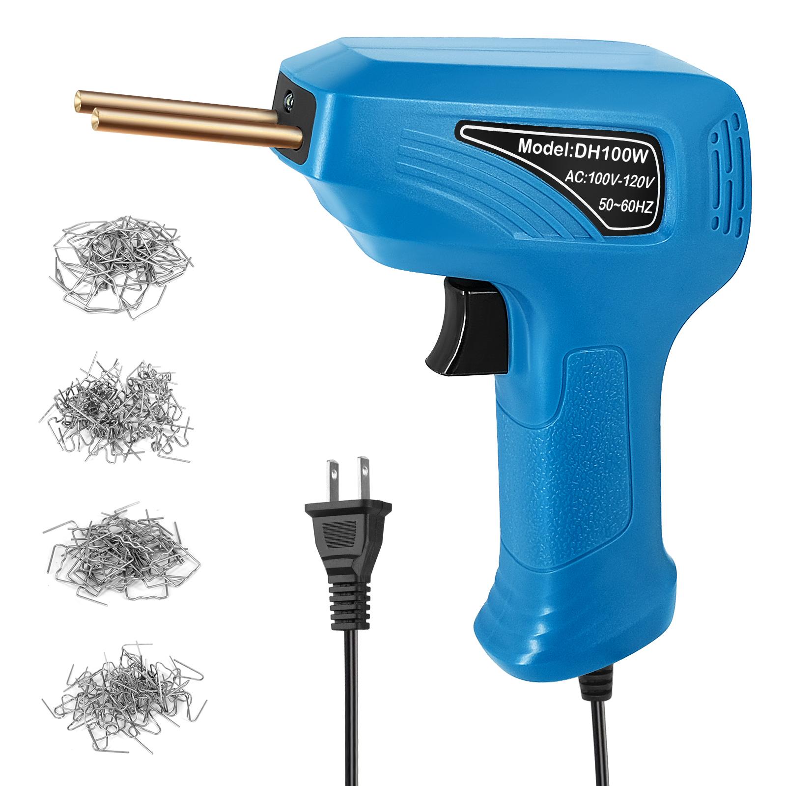 

Портативный ручной сварочный аппарат для пластика, комплект для ремонта трещин на панели, терморезка, горячий степлер US Plug синий