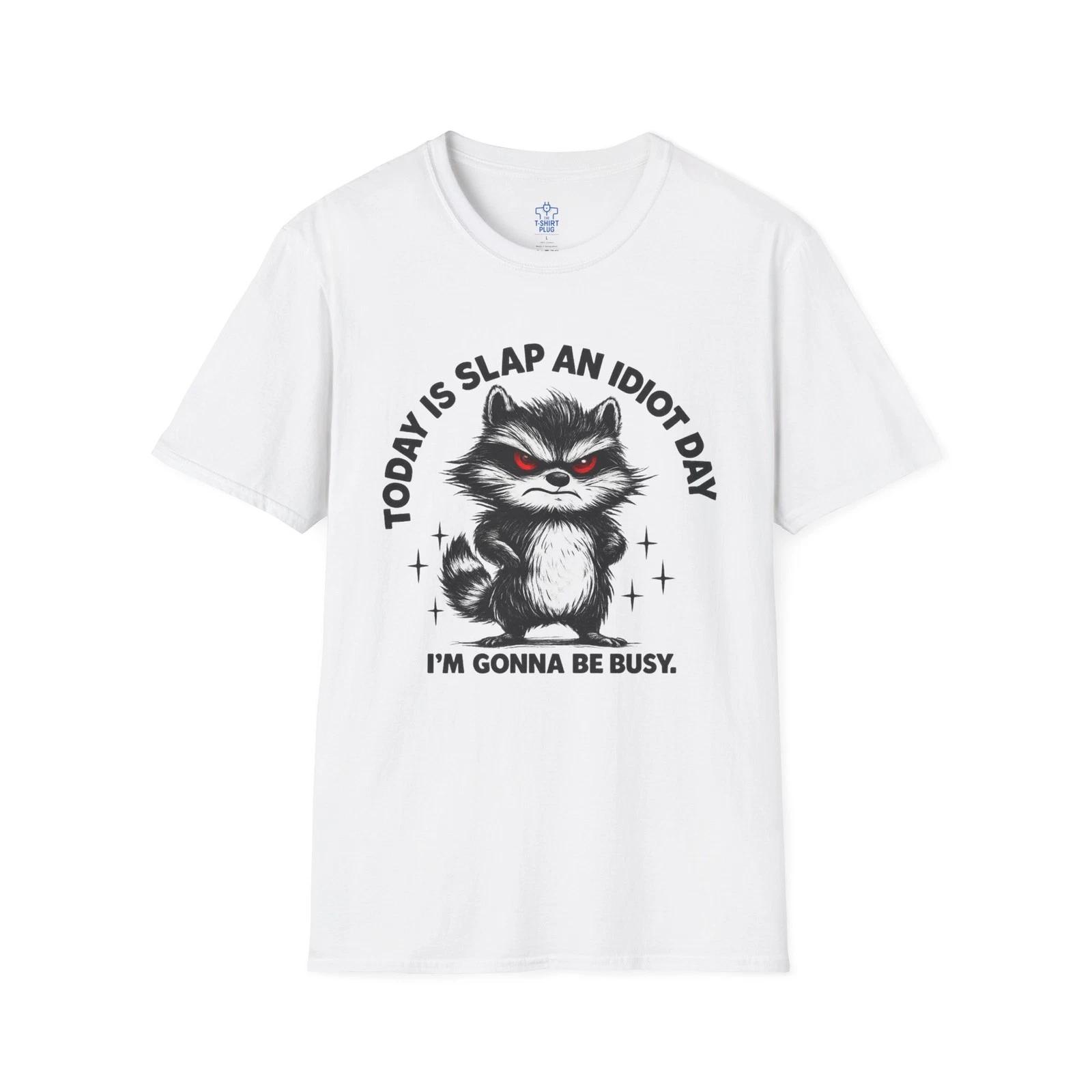 

Slap A Idiot Day and Gonna Be Very Busy Funny Unisex Softstyle T shirt L