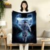 1PC Ronaldo Patterned Flannel Blanket Suitable For All Seasons For Home Decor Warmth And Comfort Gifts Holiday Present