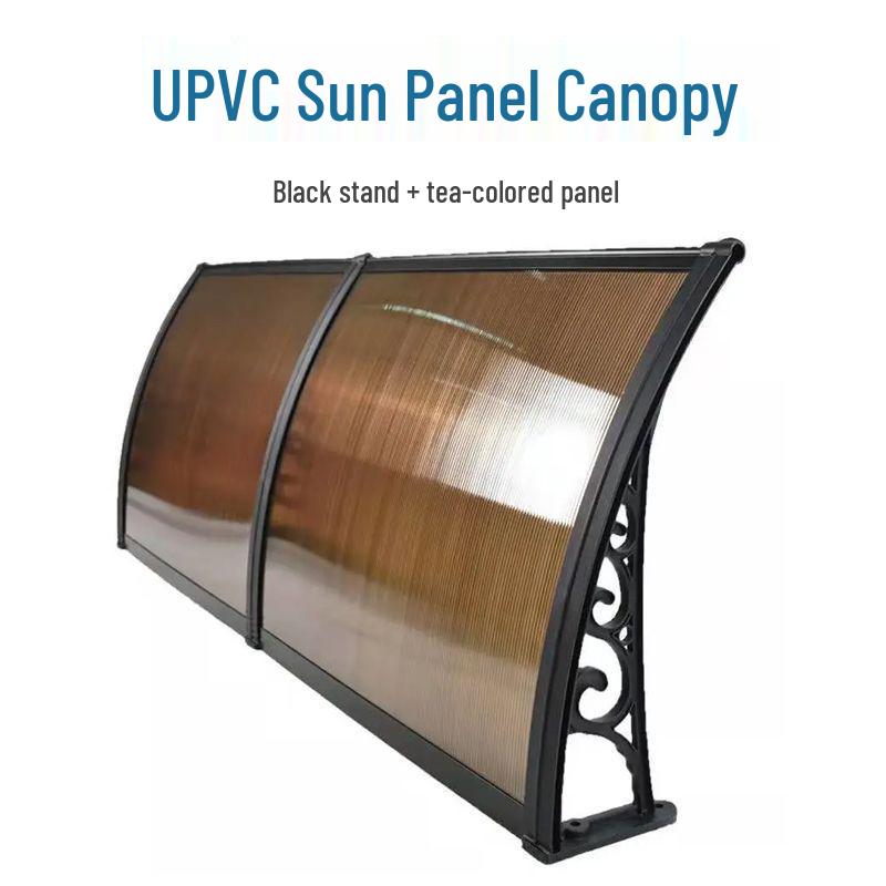 PC Sun Canopy Awning: Rainproof Shelter for Storefronts, Windows, Balconies, and Outdoor Air Conditioner Units