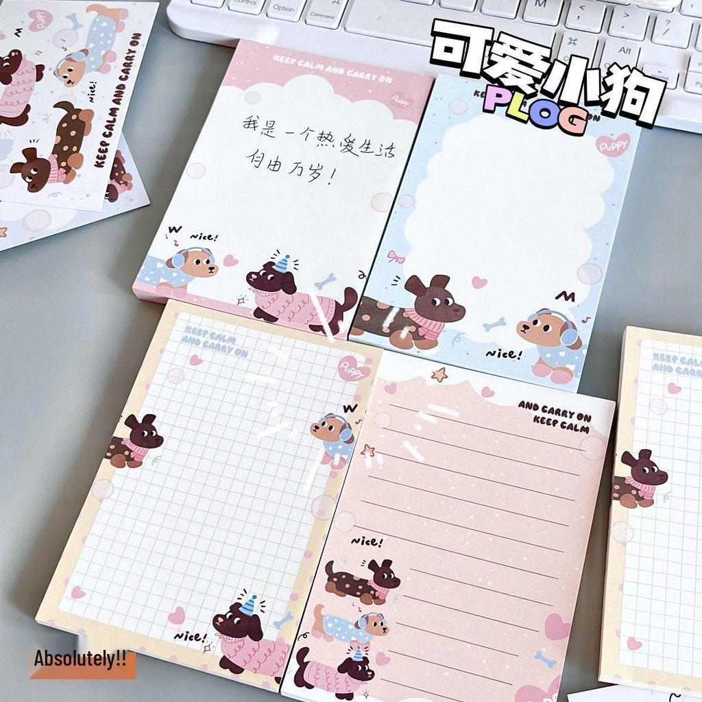 Newcomer Special: Get 3 Cute Sausage Puppy Memo Pads - Perfect for Students!