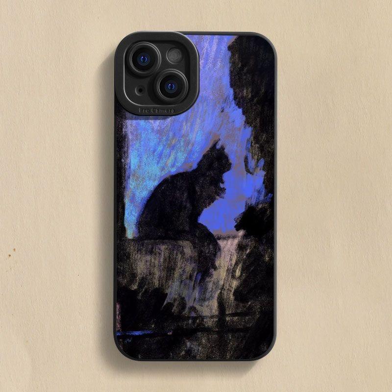 Cartoon Dark Funny Monster Cat Fox Creative Phone Case For iPhone 16 11 12 13 14 15 Pro Max 13 15 Pro XS XR XS 7 8 PLUS SE Cover