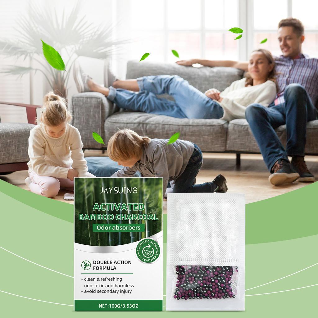 Formaldehyd&Geruchsneutralisierende Granulate Tragbar,Schnelle Formaldehyd&Geruchsentfernung,Sicher&Nicht reizend,Geeignet für Wohnungen&Büros