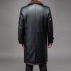 Winter New One Clothes Three Wear Leather Jacket Men Nano Mink Take-off Liner Long Knee Thickened Leather Jacket Men